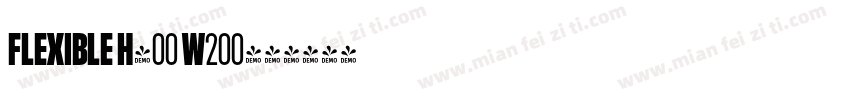 Flexible H400 W200字体转换